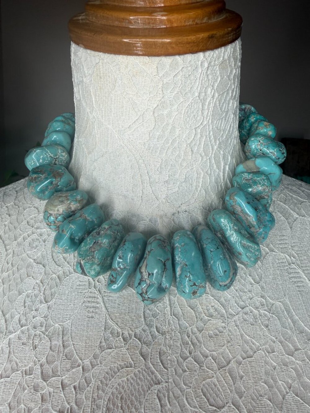 Turquoise 'Pebbles' Choker Necklace